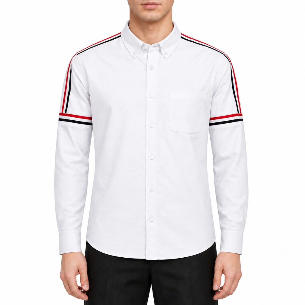 Classic Four-Bar Solid Dress Shirt | Thom Browne
