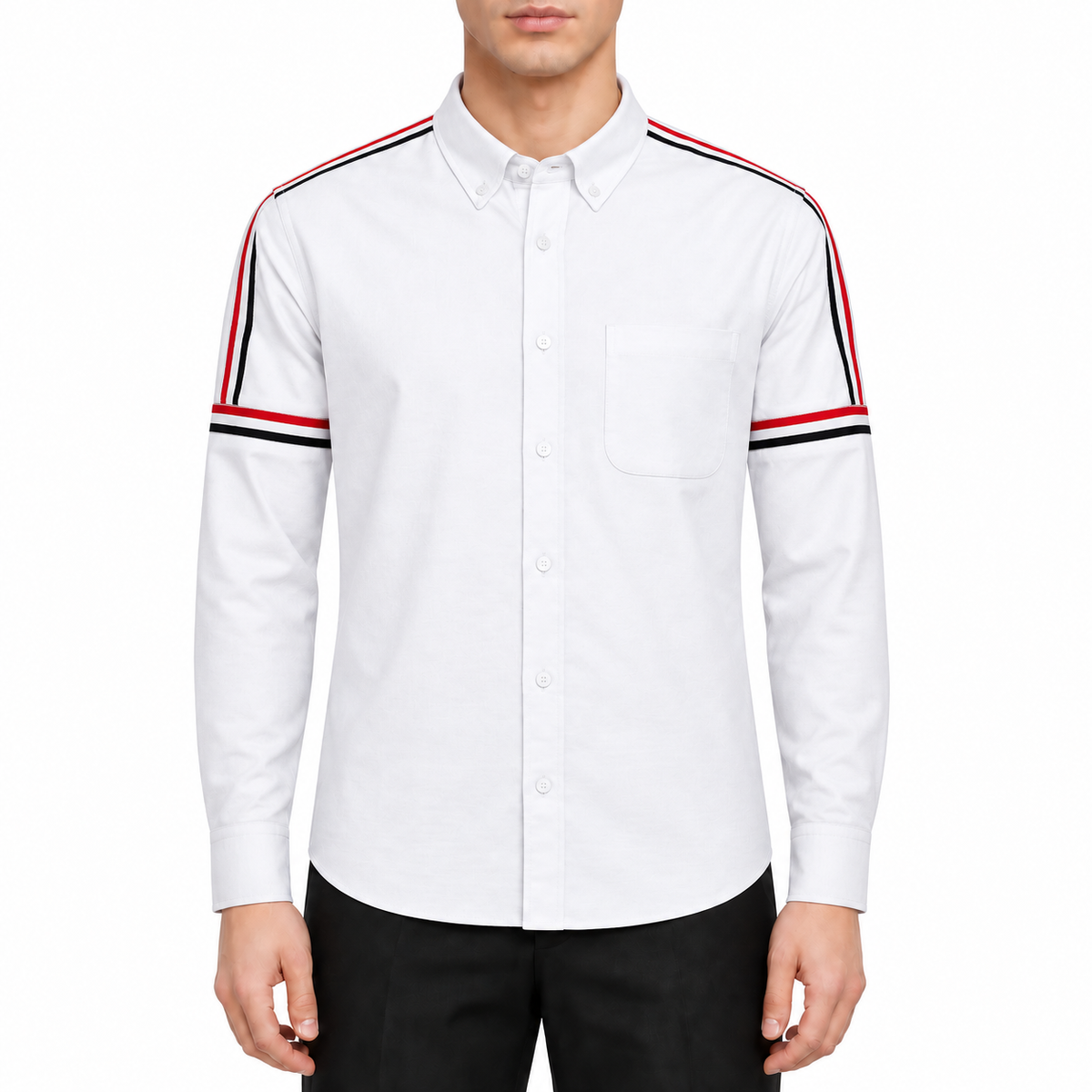 Classic Four-Bar Solid Dress Shirt | Thom Browne