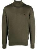 ETRO logo-embroidered roll-neck jumper