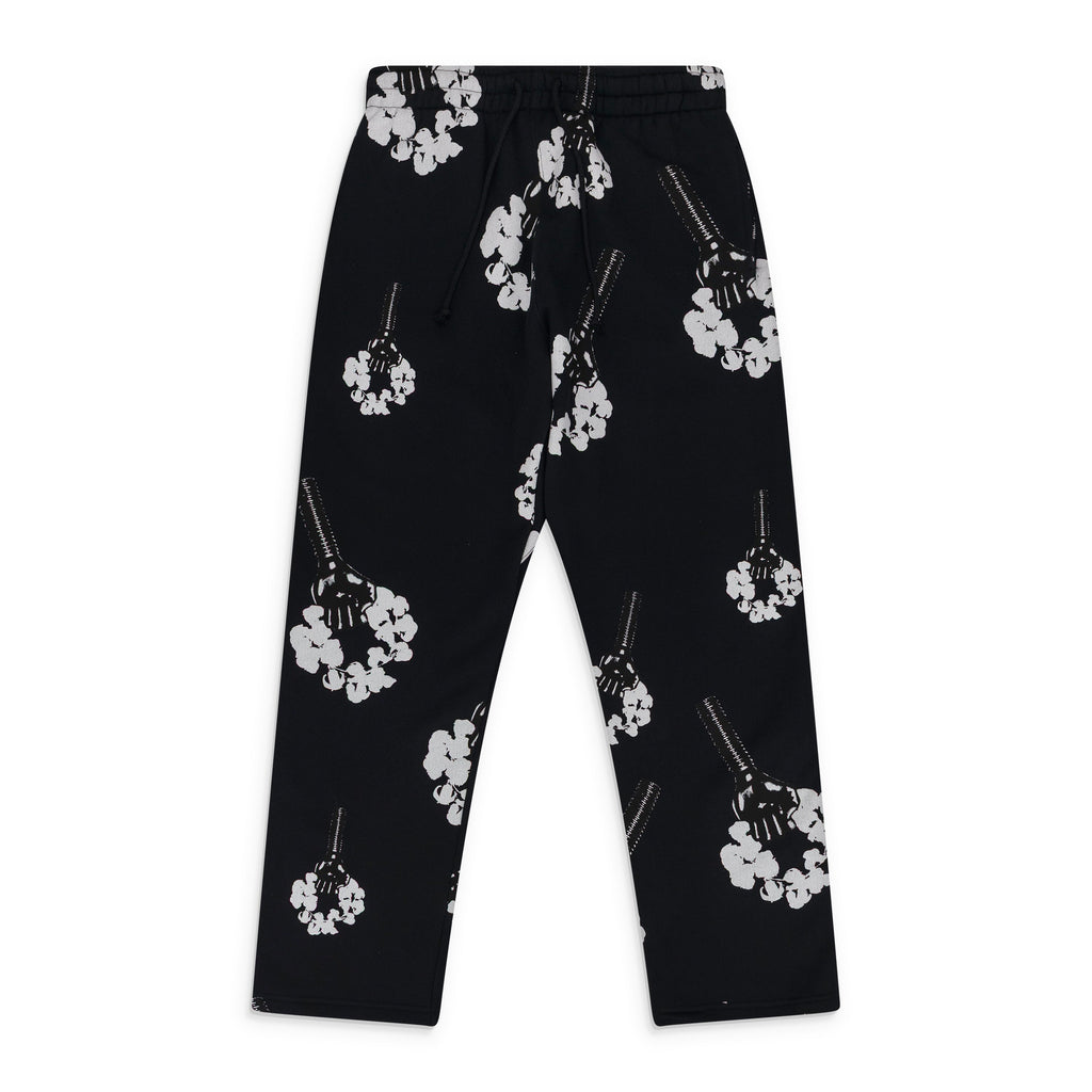 Black Hardies Fist Rhinestone Wreath Sweatpants