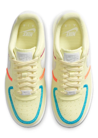 Nike Women's Air Force 1 '07 Low LX 'Stitched Canvas – Life Lime' – CK6572-700