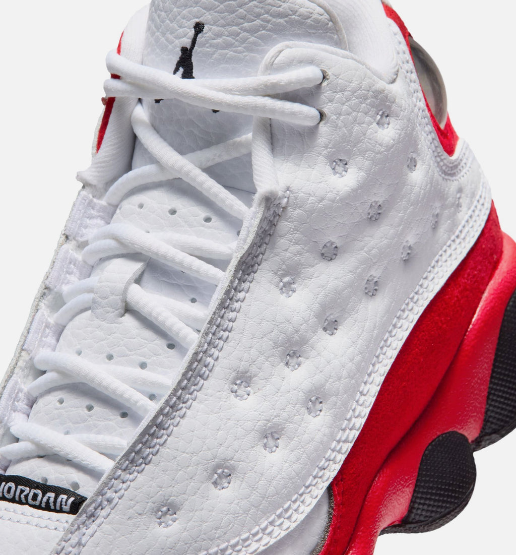 Air Jordan 13 Retro White and University Red Preschool Lifestyle Shoe