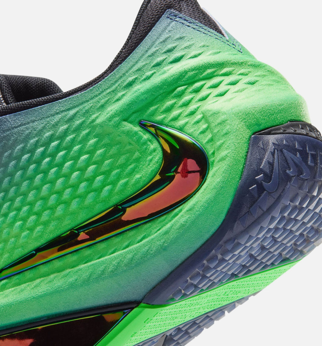Ja 4 Nightmare Men's Lifestyle Shoes - Obsidian / Black / Voltage Green / Metallic Silver