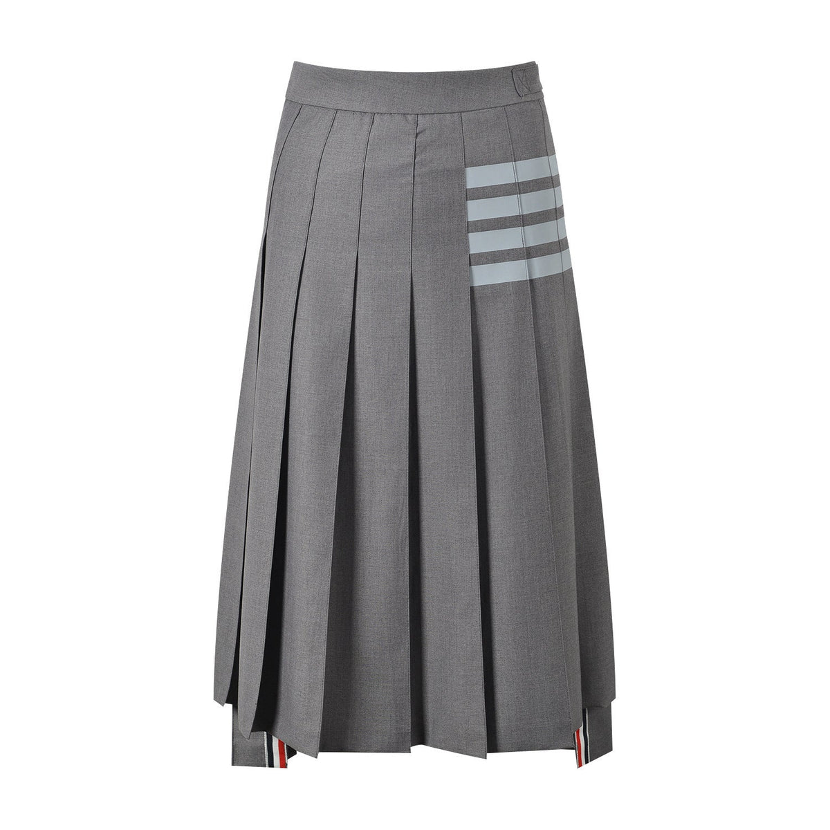 Women's 4-Bar Long Pleated Skirt | Thom Browne