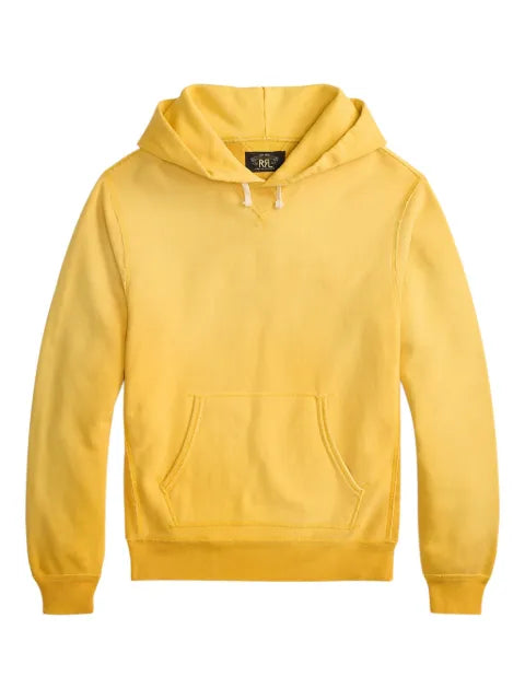 Ralph Lauren RRL drawstring ribbed fleece hoodie