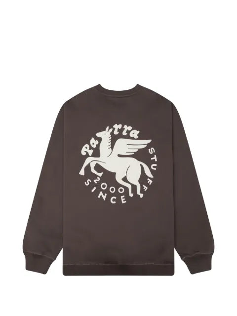 BY PARRA Gasoline logo-print crew-neck sweatshirt