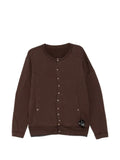 Undercover press-stud curved-panel cardigan