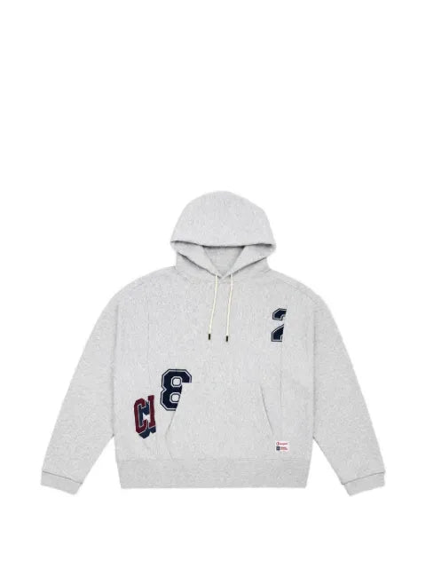 Champion logo-print panelled hoodie