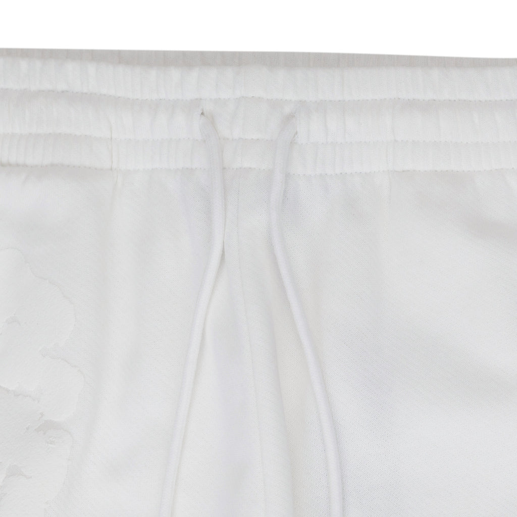 White Mono Wreath Sweatpants