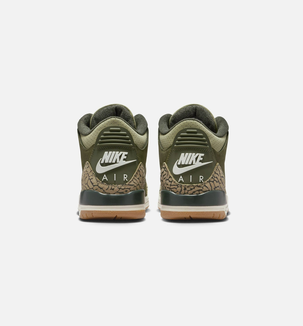 Air Jordan 3 Retro Medium Olive Grade School Sneakers - Medium Olive / Sequoia / Neutral Olive / Sail