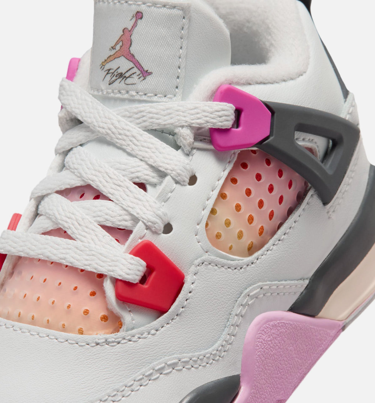 Air Jordan 4 Retro Comic Infant/Toddler – Off White/Fire Pink/Anthracite