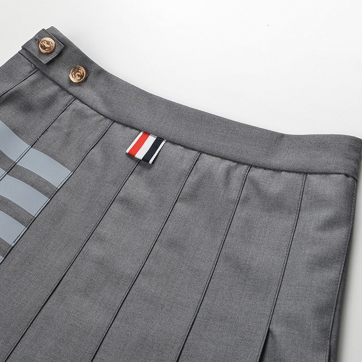 Women's 4-Bar Long Pleated Skirt | Thom Browne