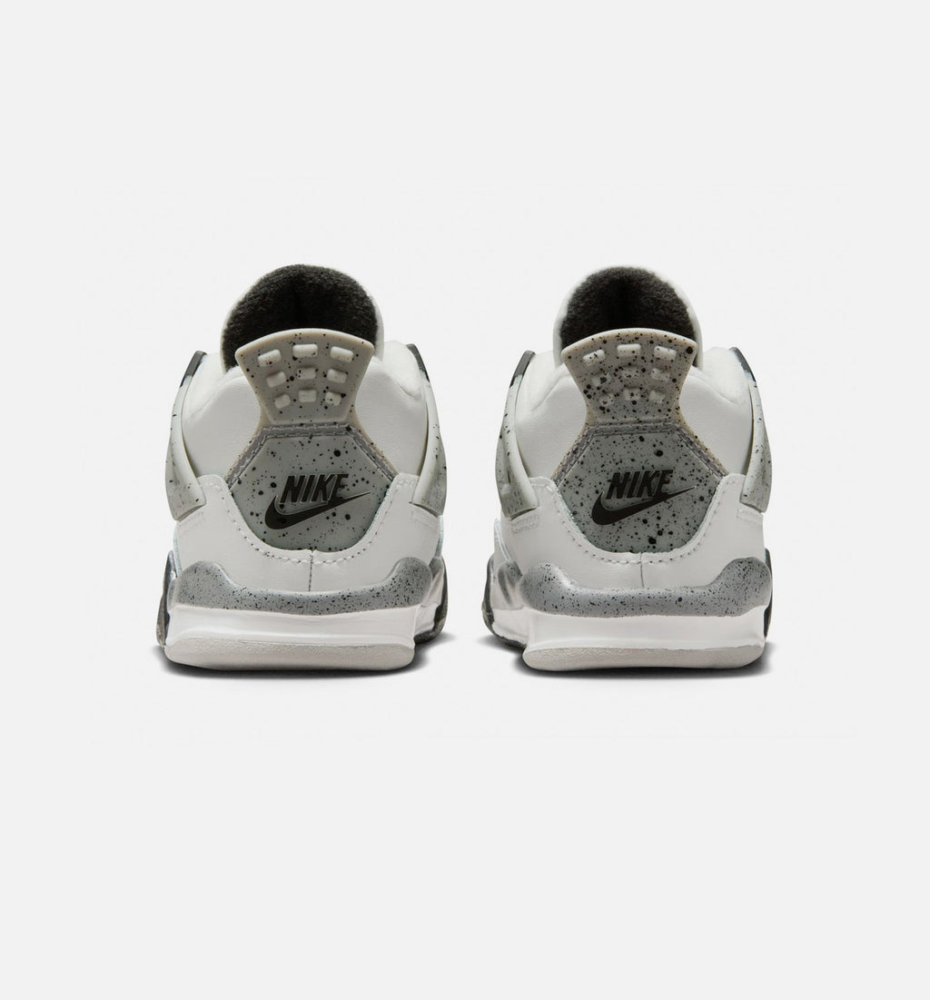 Air Jordan 4 Retro White Cement Infant/Toddler Lifestyle Shoe