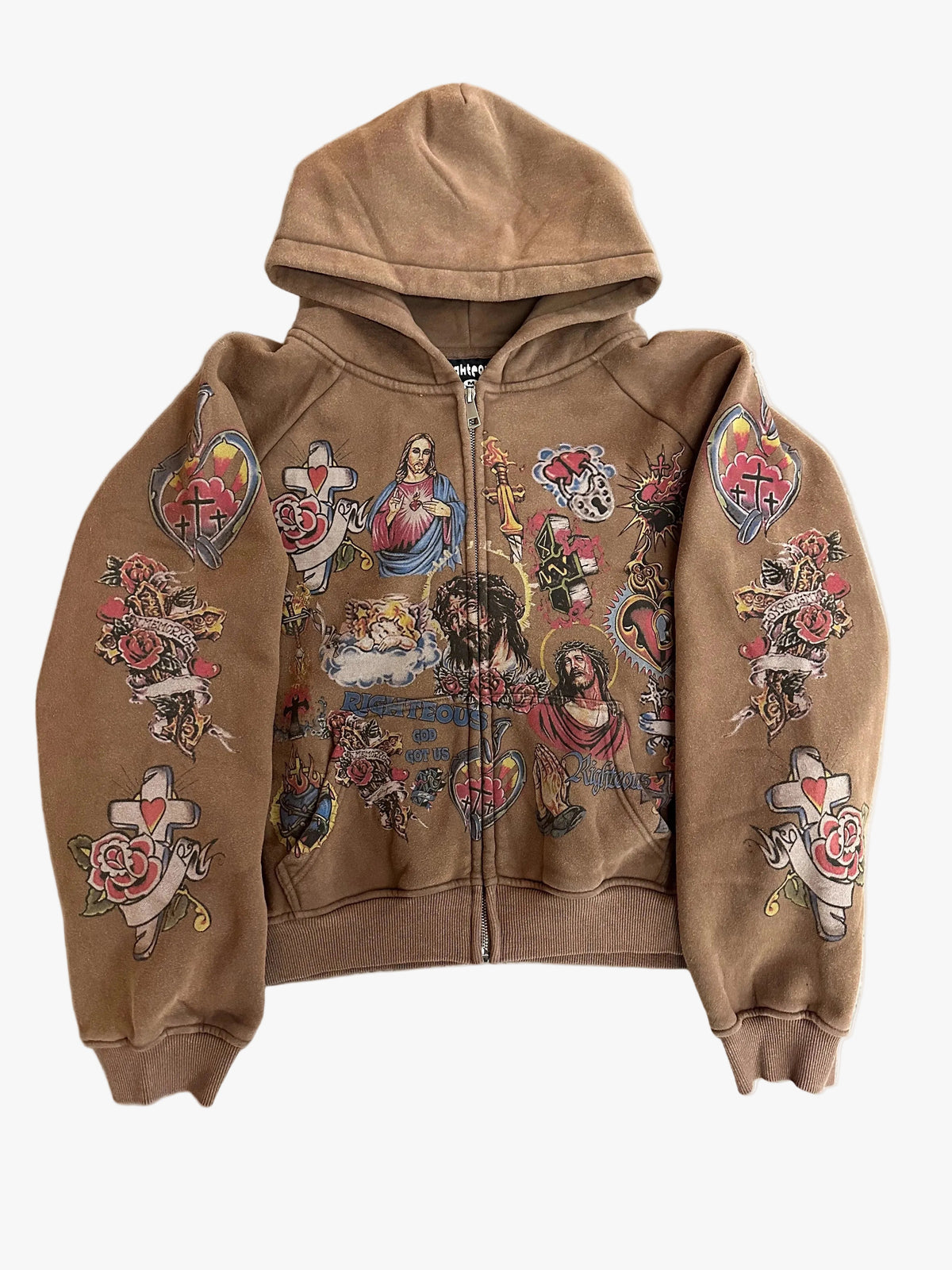 We Are Righteous Risen King Brown Zip Up (Complexcon Exclusive)