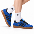 adidas x Gucci Gazelle Blue GG Monogram Low-Top Sneakers
