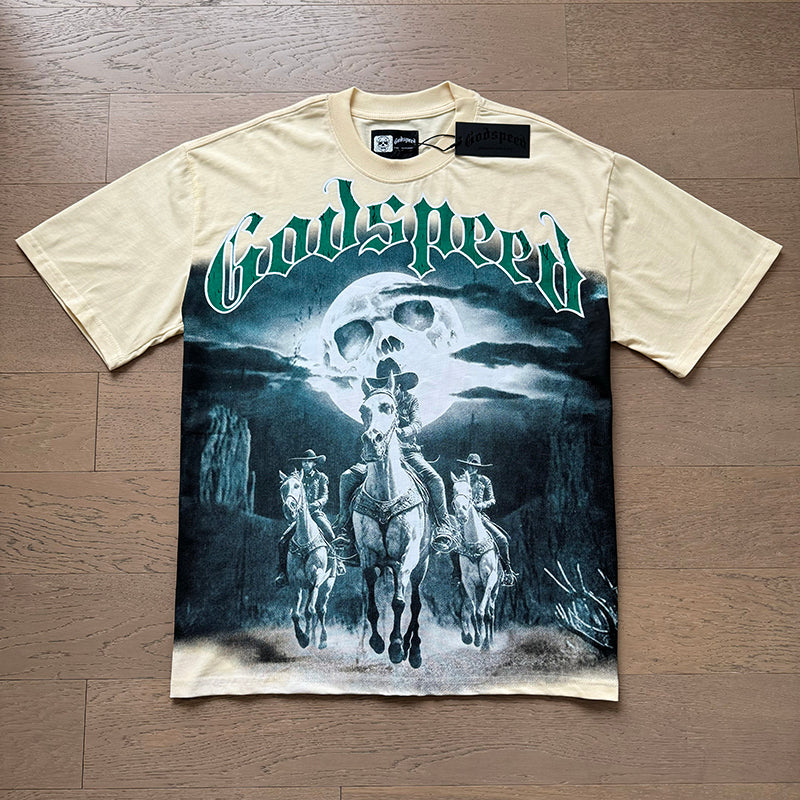 Godspeed T-Shirt Retro Fantasy Pattern
