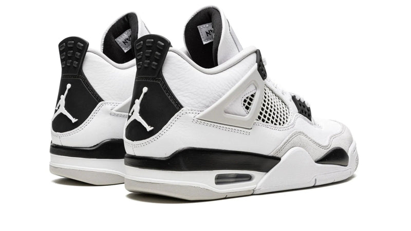 Air Jordan 4 Retro 'Military Black' – Combat-Ready Sneaker with Premium Leather & Olive Accents