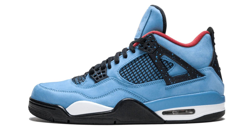 Travis Scott x Air Jordan 4 Retro 'Cactus Jack' – Purple Suede & Sail Cactus Jack AJ4 Collab with Rope Laces & Backwards Branding