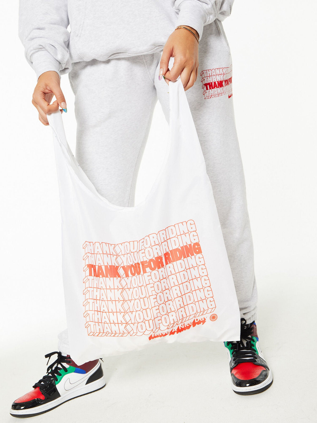 NYLON SHOPPING TOTE