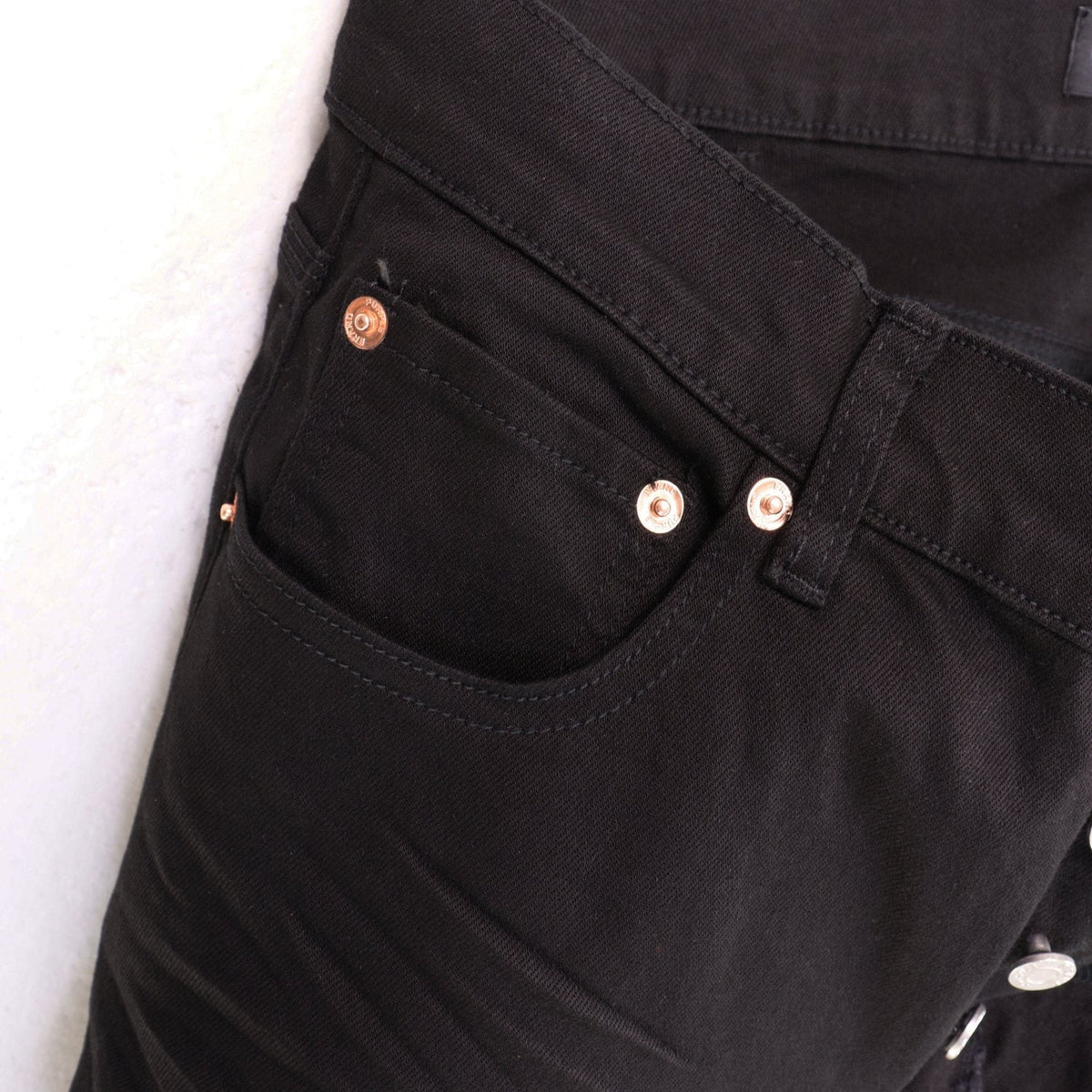 Purple Brand Washed Black Distressed Jeans