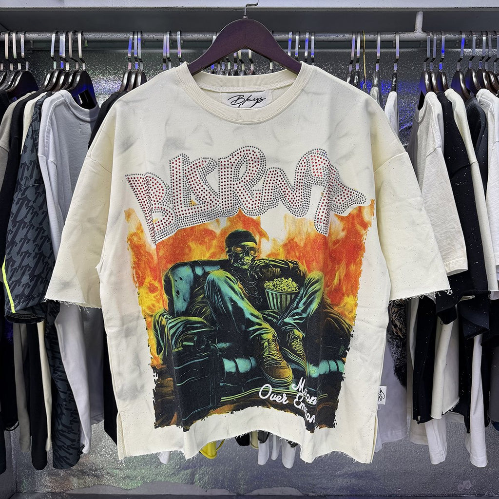BKYS Revival Burnt Rhinestone Graphic T-Shirt