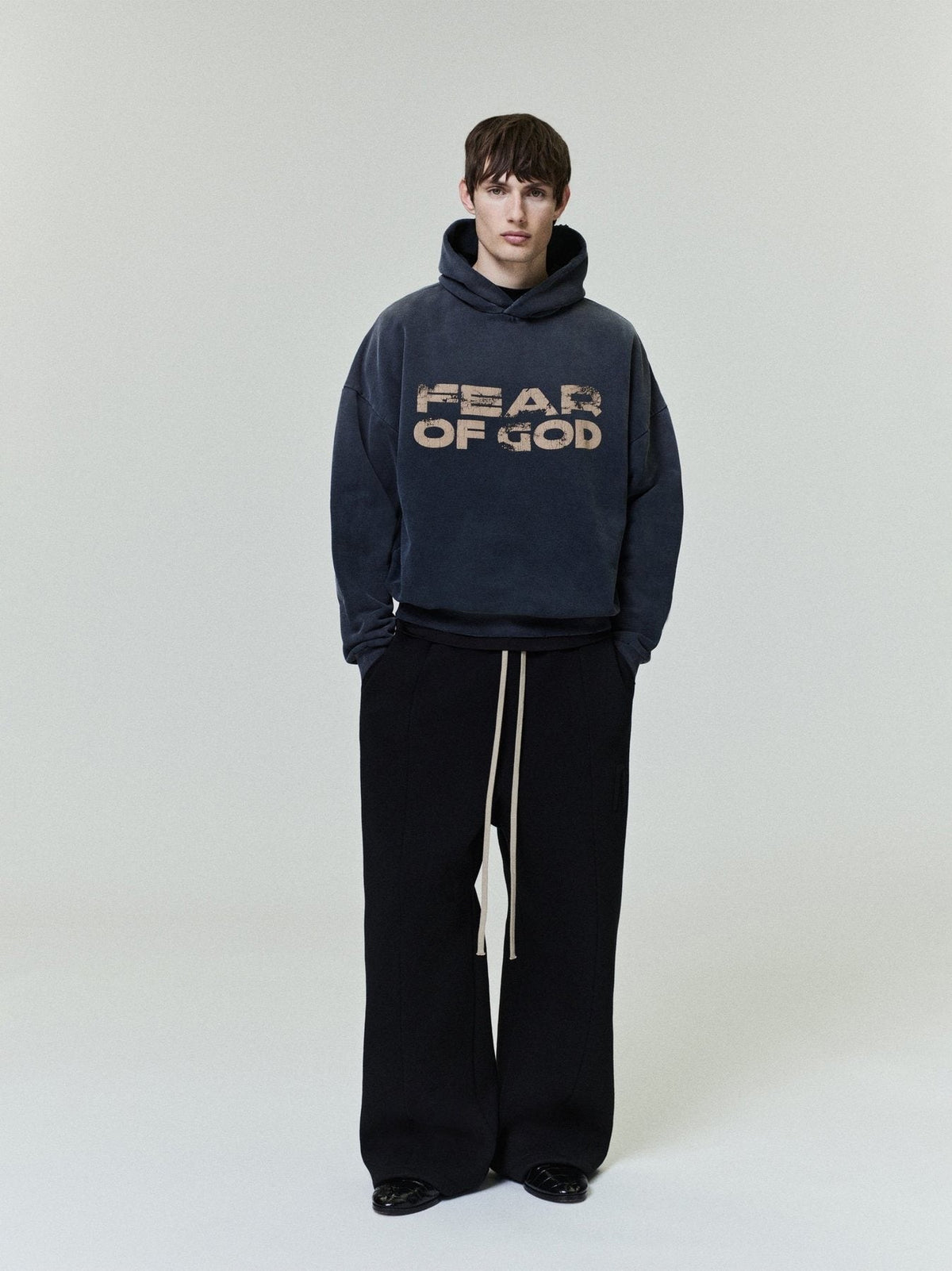 Fear of God Washed Black Side-Pocket Hoodie