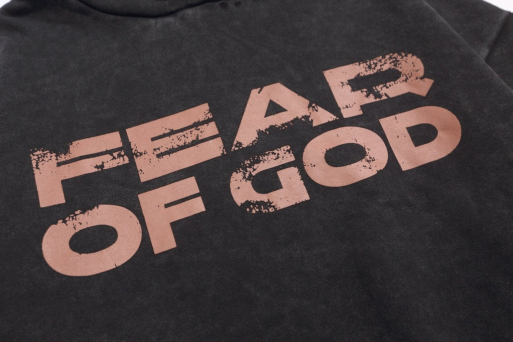 Fear of God Washed Black Side-Pocket Hoodie