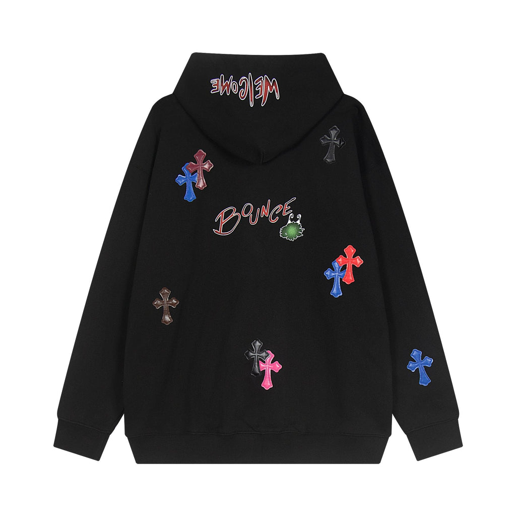 Chrome Hearts Cross Graphic Pullover Hoodie - Black