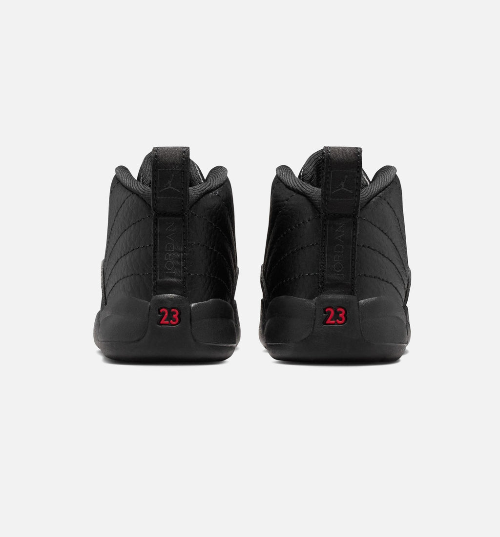 Air Jordan 12 Retro Bloodline Infant/Toddler – Black/Varsity Red