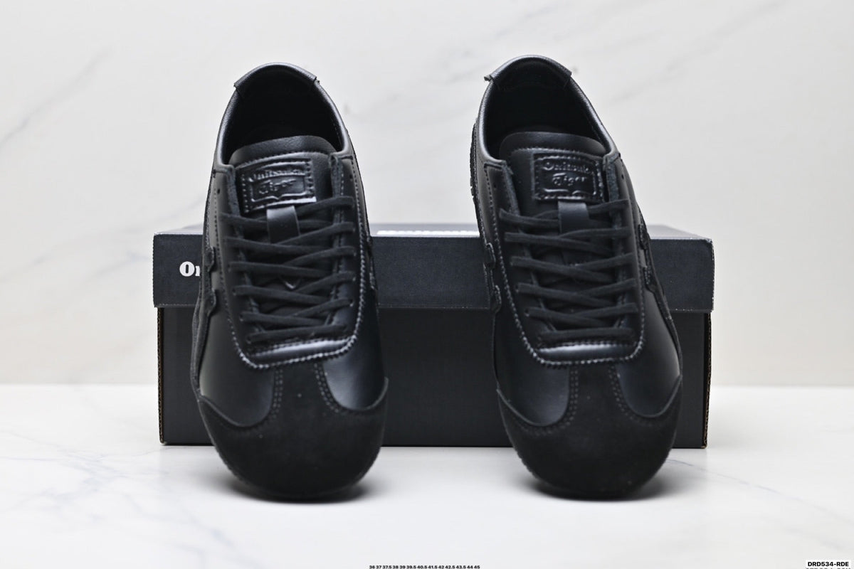 Onitsuka Tiger Low Profile Runner Black Tonal Unisex Shoes Style 36