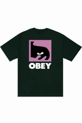 OBEY QUARTER EYE ICON T-SHIRT Forest Green