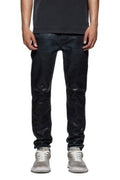 Purple Brand Coated Indigo Skinny Denim Pant 'Black'
