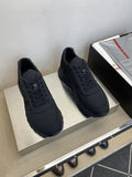 Prada Men's Black Lace-Up Sneakers