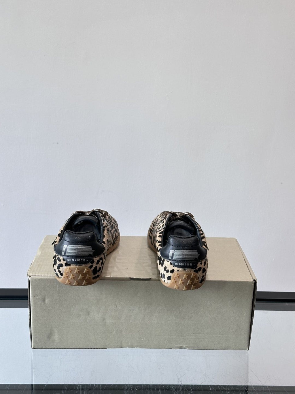 Golden Goose Leopard Print Star Sneakers