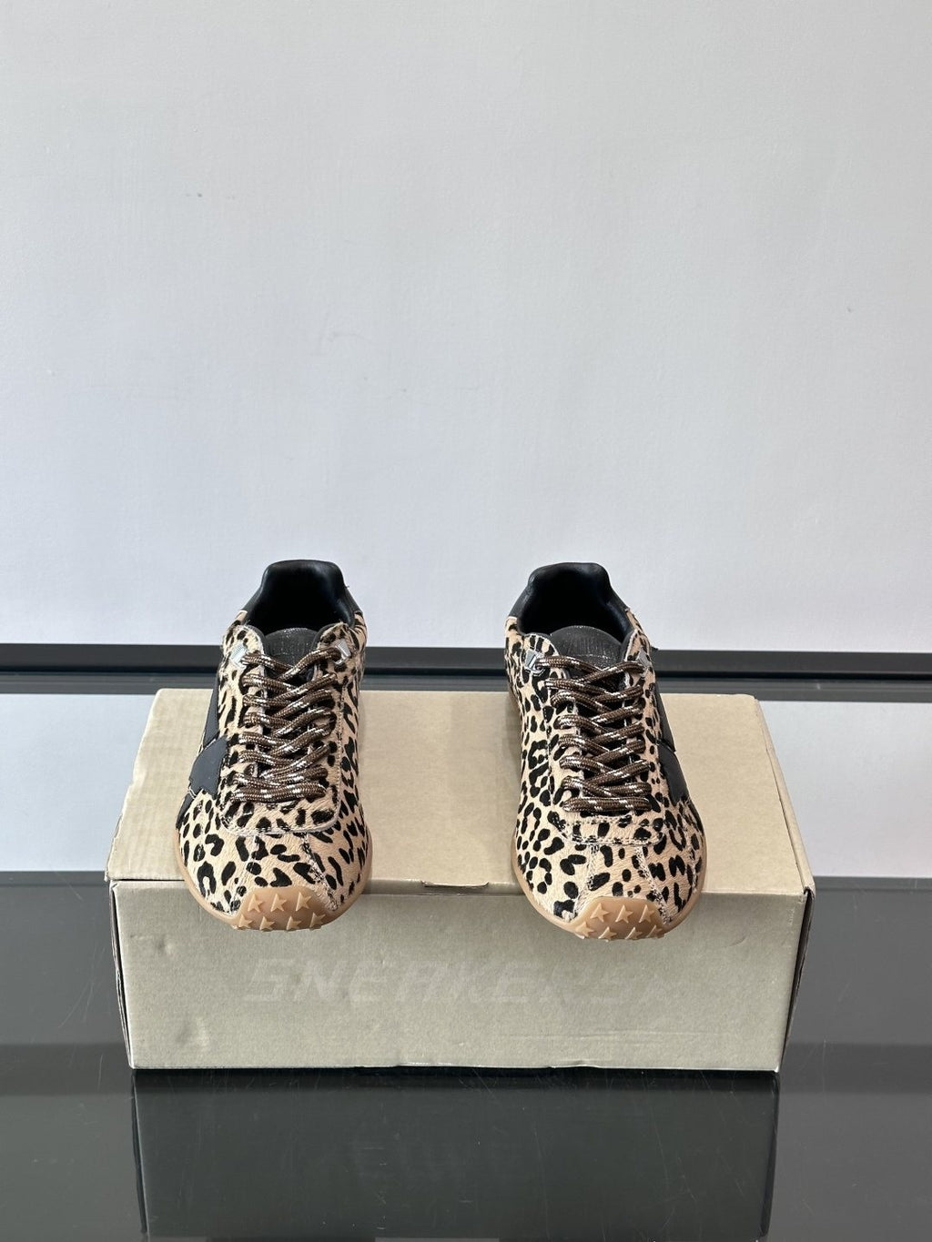 Golden Goose Leopard Print Star Sneakers
