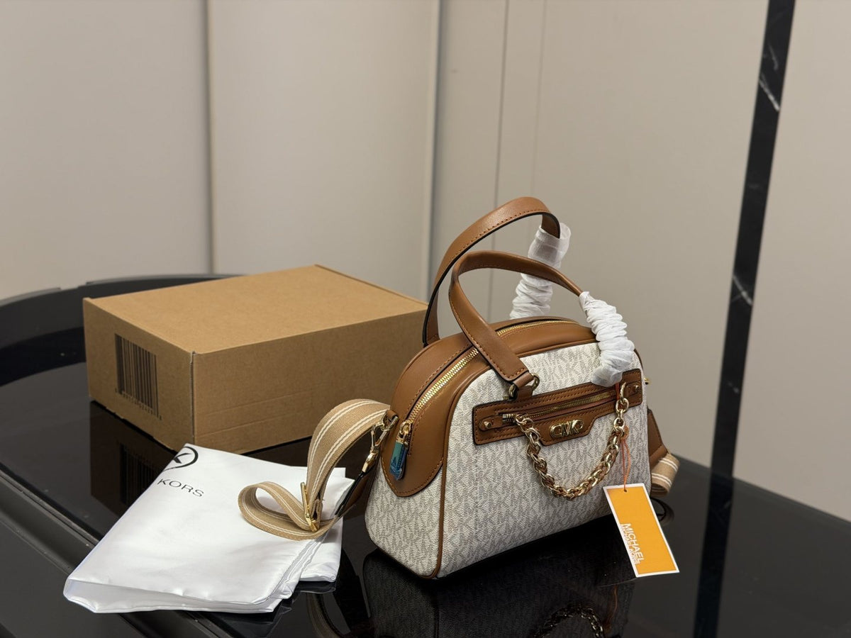 Michael Kors Chain-Accent Pillow Bag