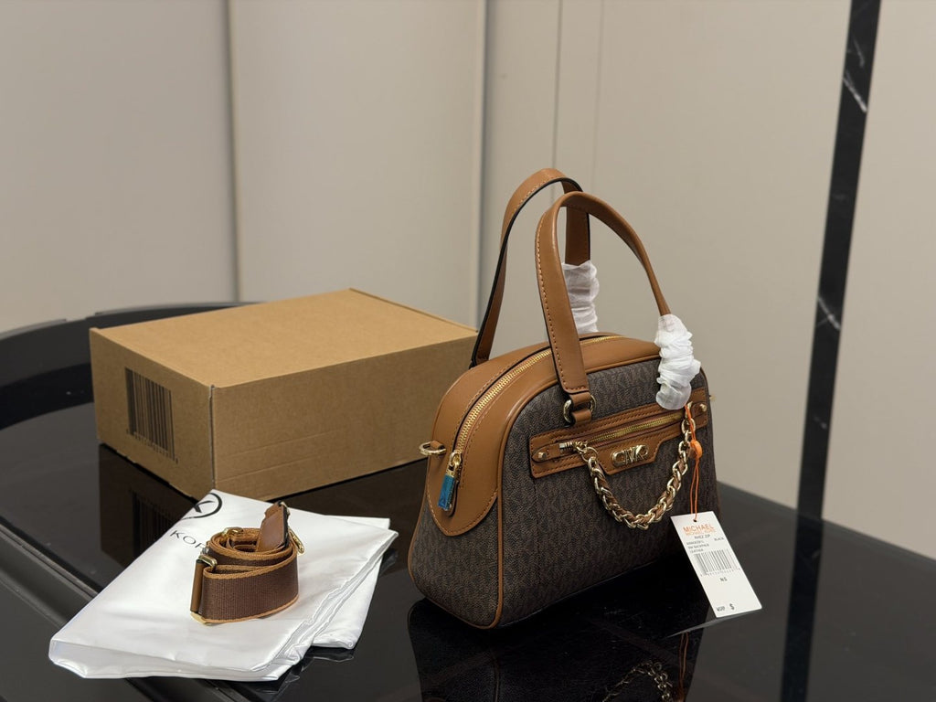 Michael Kors Chain-Accent Pillow Bag
