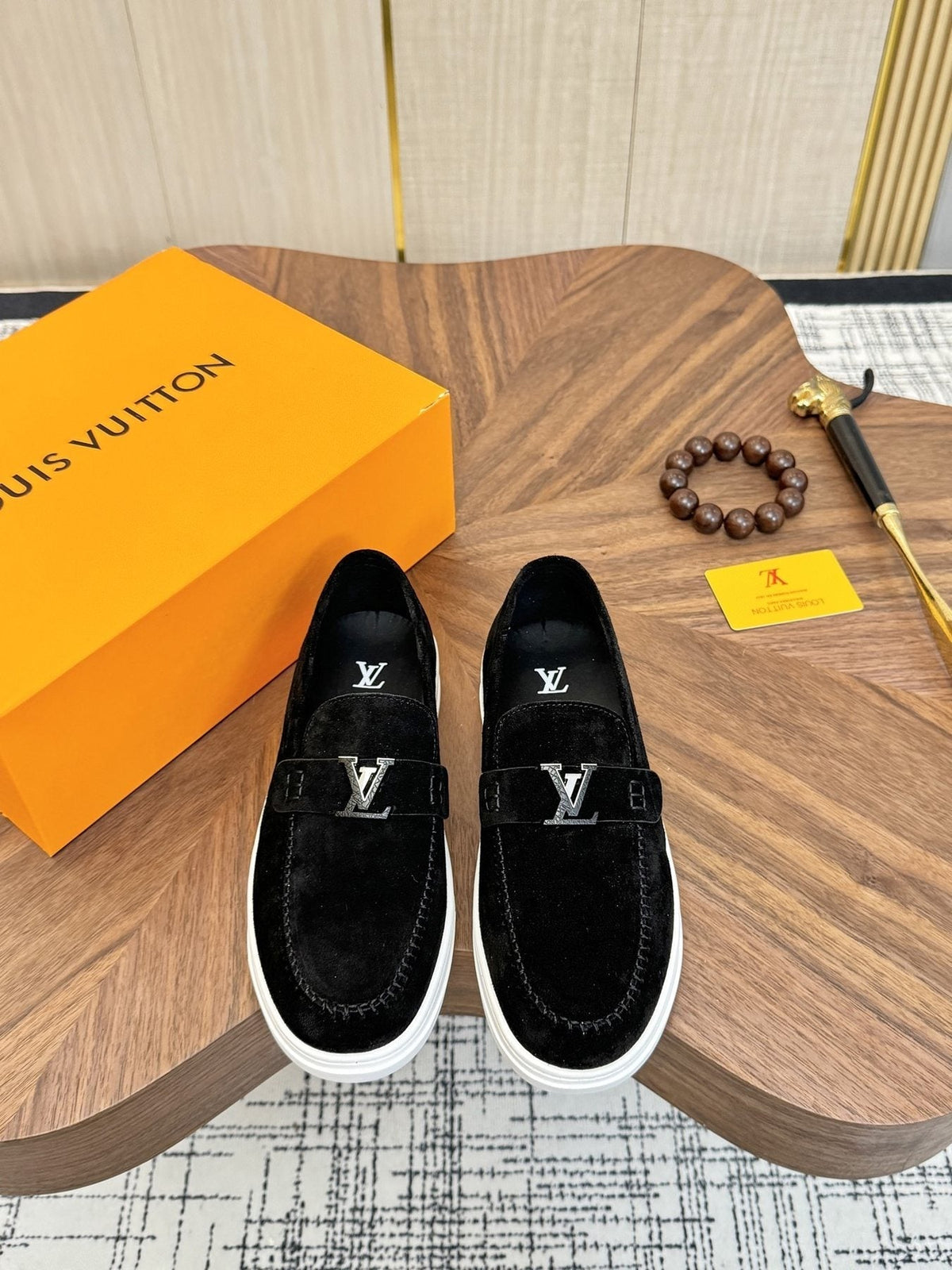 Louis Vuitton LV Logo Slip-On Shoes