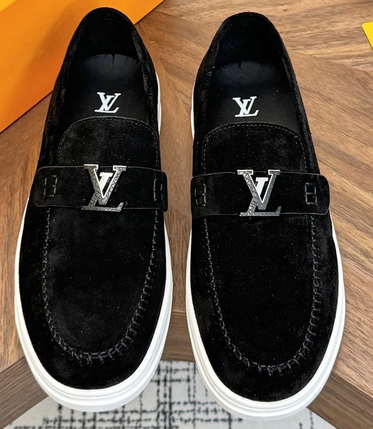 Louis Vuitton LV Logo Slip-On Shoes