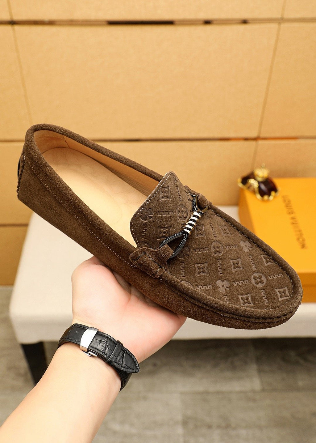 Louis Vuitton Embossed Hardware Loafers