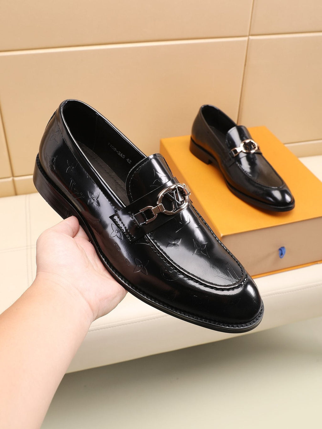 Louis Vuitton Embossed Bit Loafers